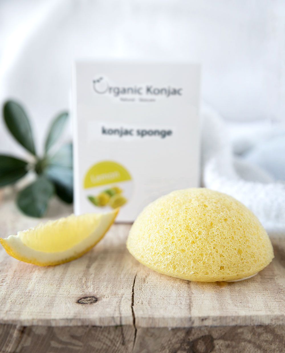 Lemon konjac svamp - pigmentforandringer